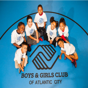 children with boys and girls club of atlantic city logo