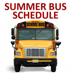  Summer Bus Schedule Graphic
